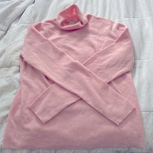 Merino wool soft pink turtle neck